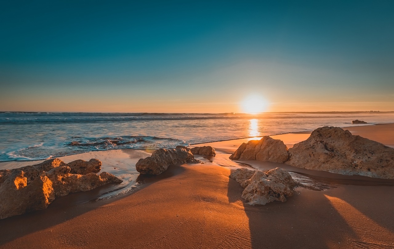 Cascais Beach at sunset