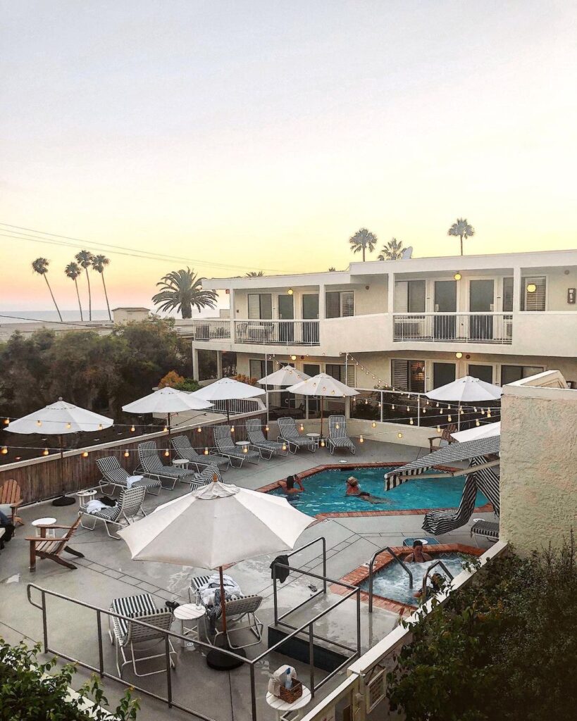 laguna beach house at sunset