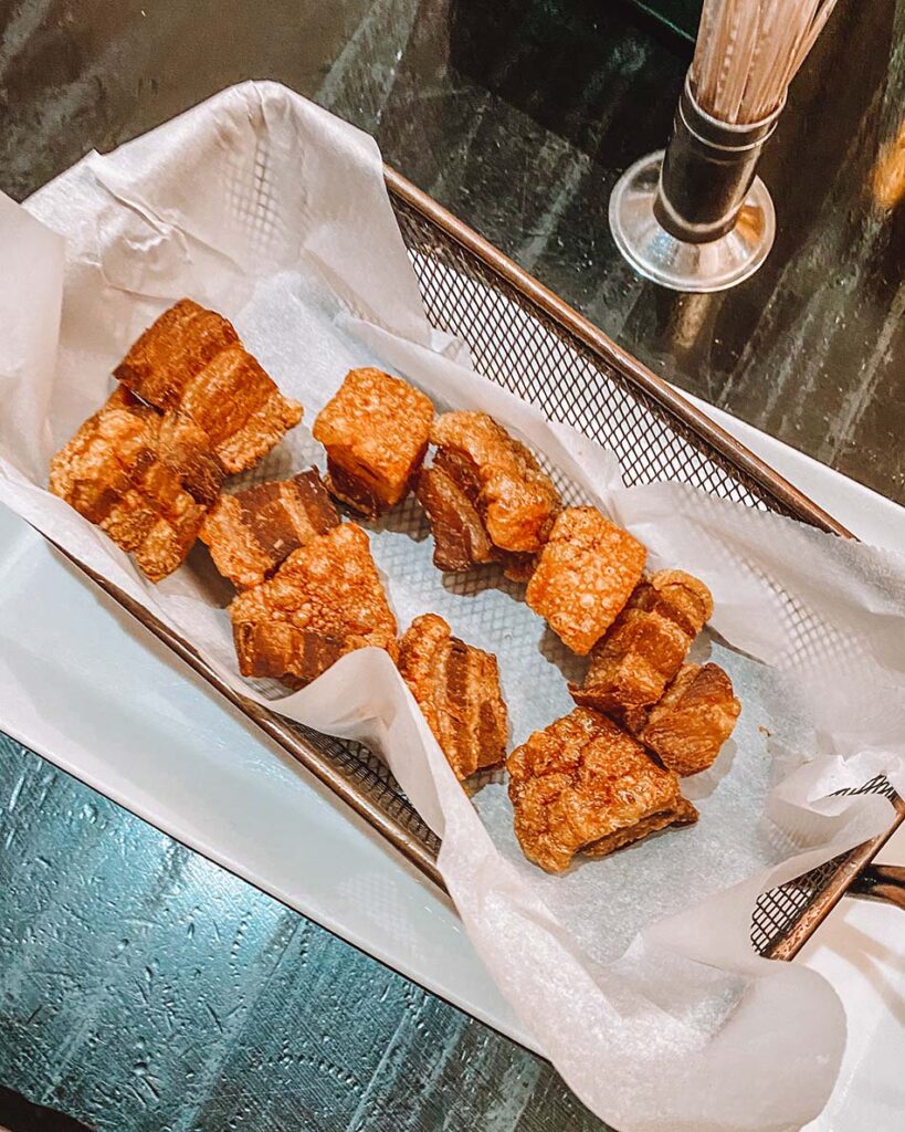 fried pork belly tapas