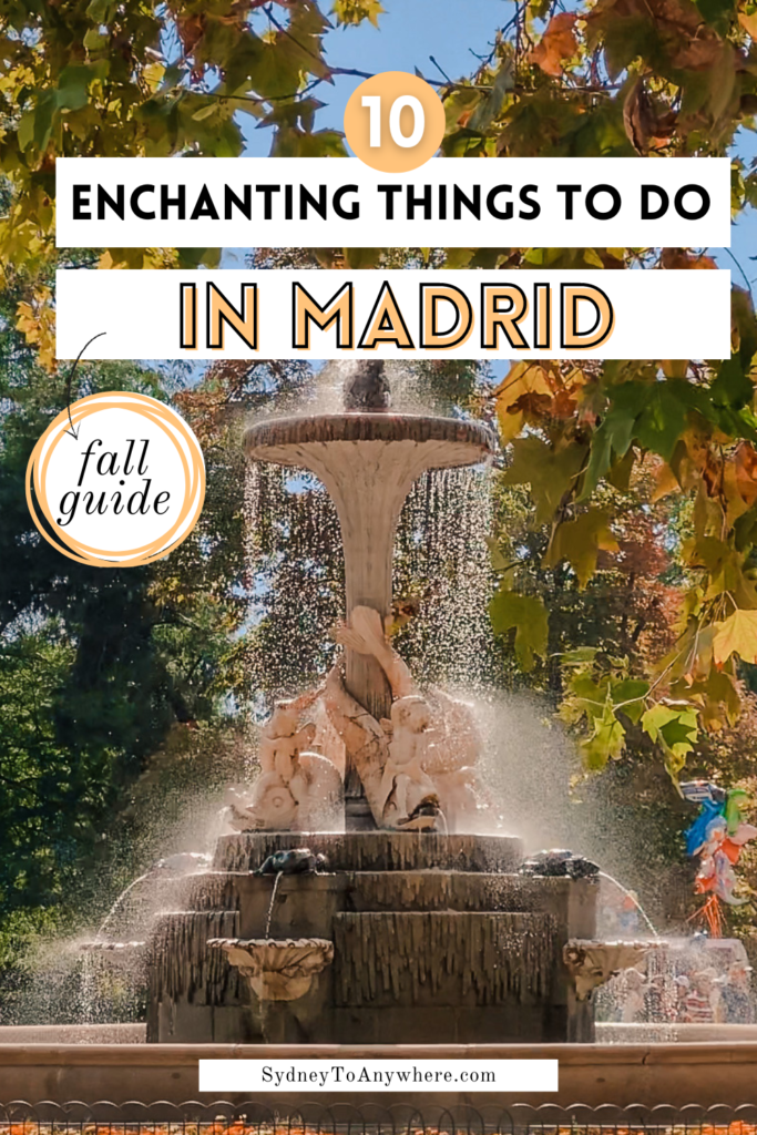 Things to do in Fall in Madrid Pin