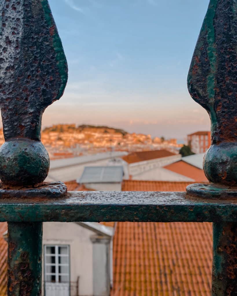 view of lisbon from miradouro
