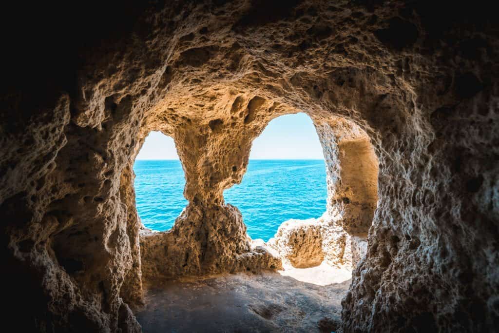 Algar Seco sea caves