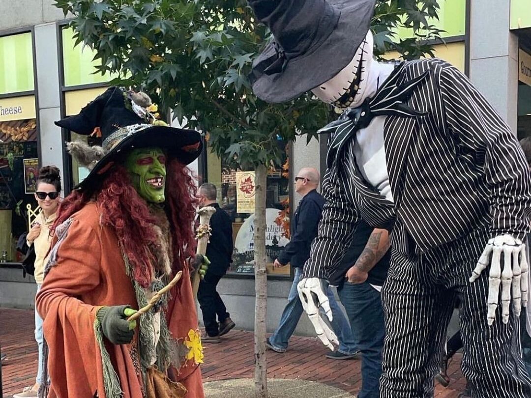 people dressed in costume for halloween in salem