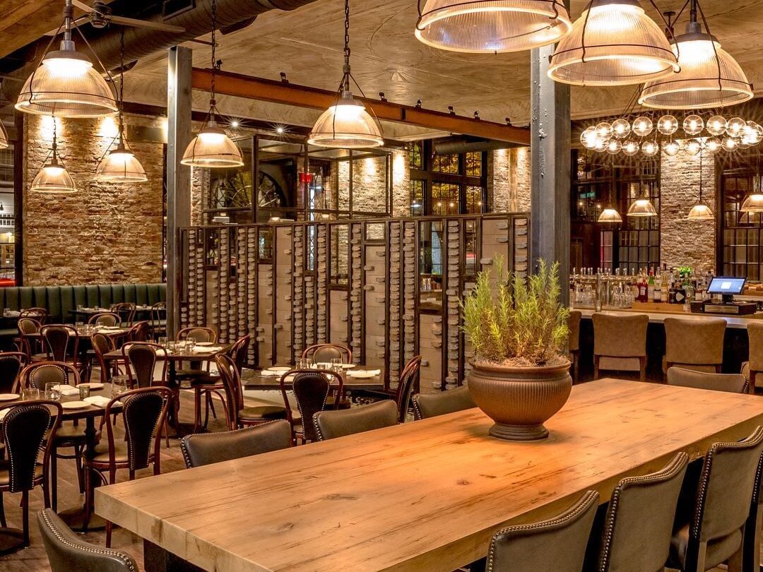interior of ledger restaurant