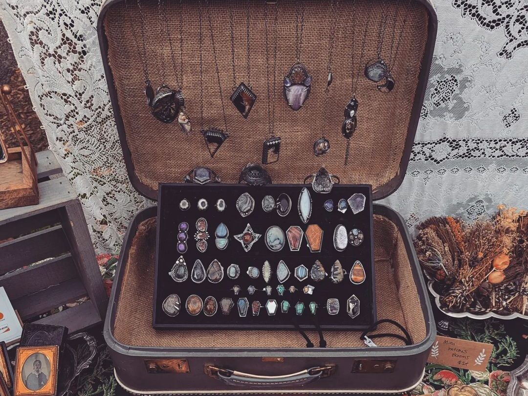witchy shop display in salem