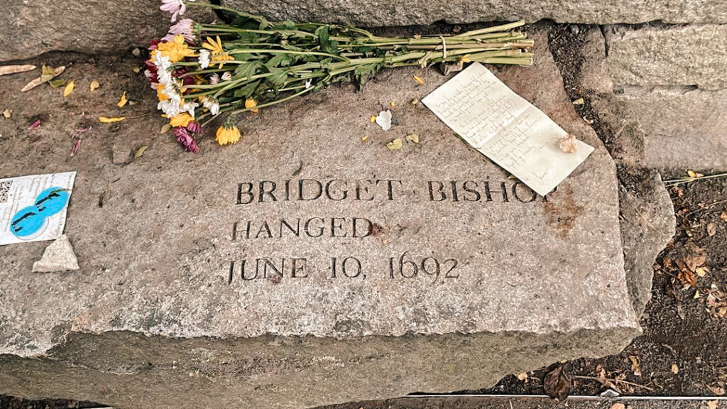 salem witch trials memorial for bridget bishop