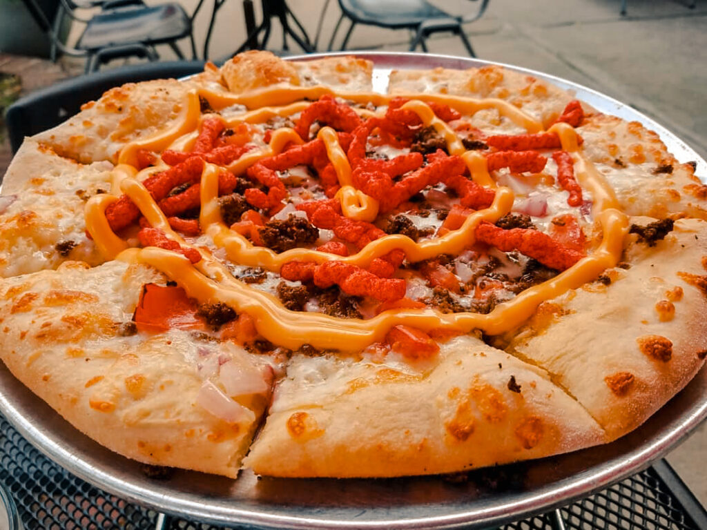 taco cat pizza from flying saucer
