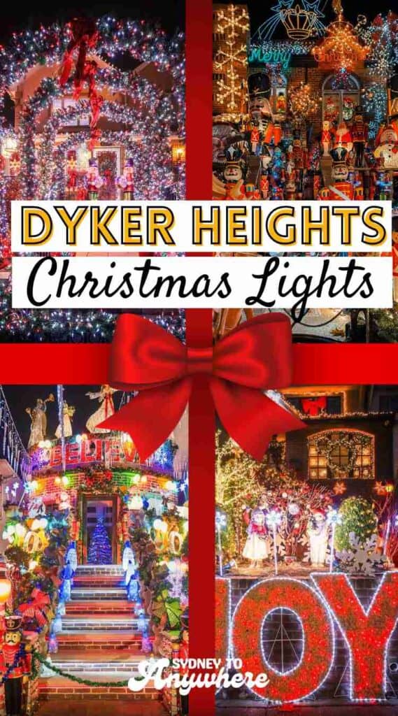 Brooklyn's Dyker Heights Christmas Lights are a New York City Holiday Bucket List experience!