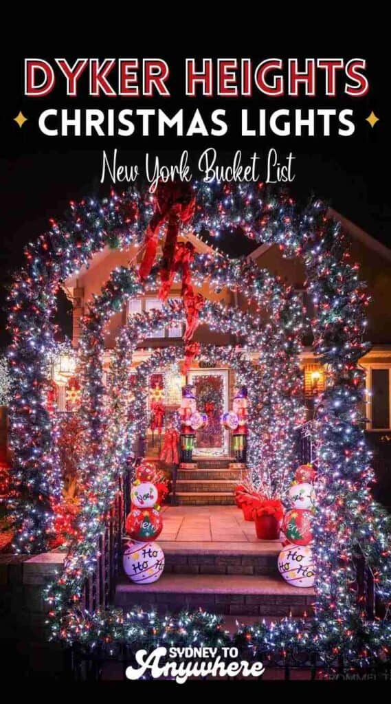 Brooklyn's Dyker Heights Christmas Lights are a New York City Holiday Bucket List experience!