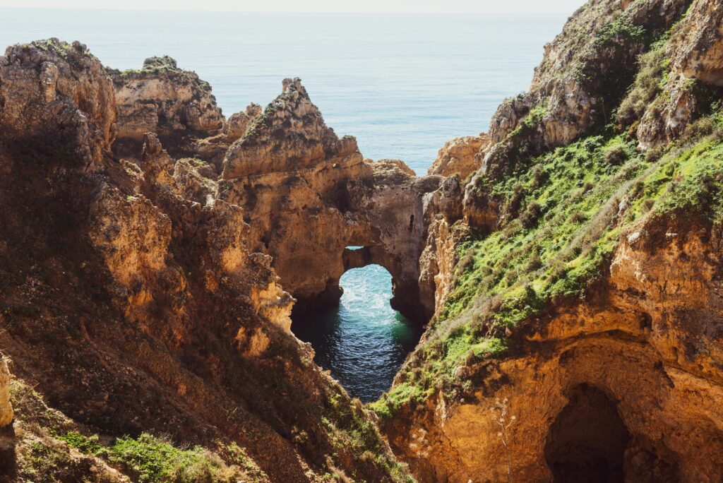 rocky coastline of algarve