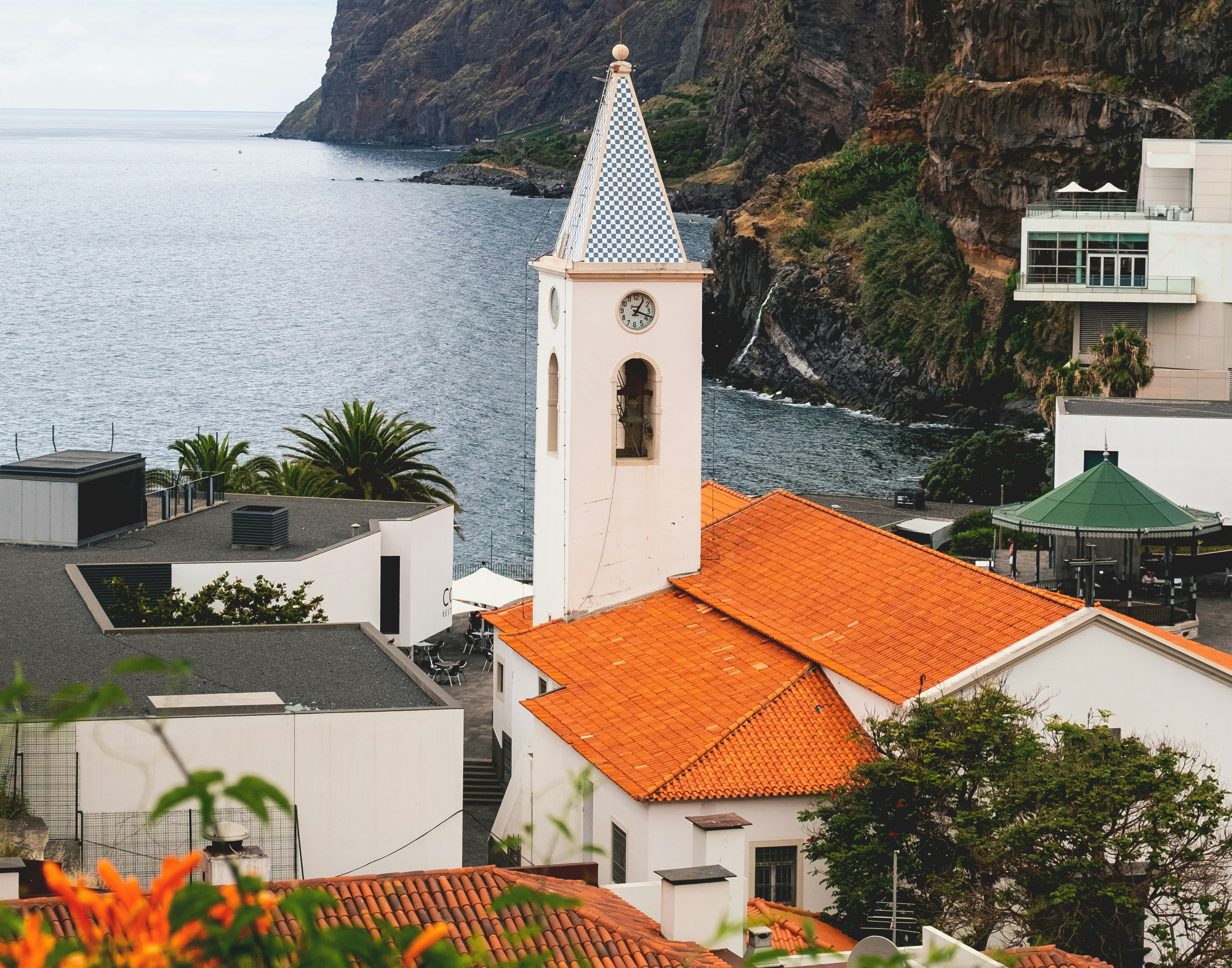 church along coastline