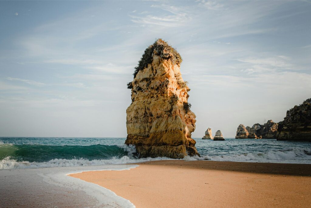 sea stack on portugal's coast
